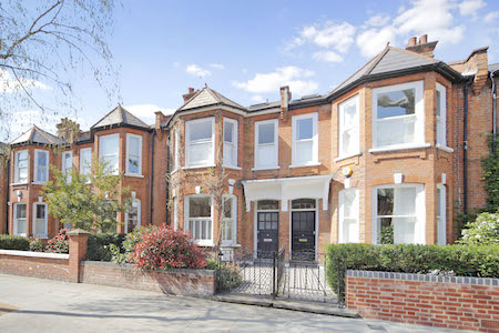 Edwardian redbrick houses in North Kensington
