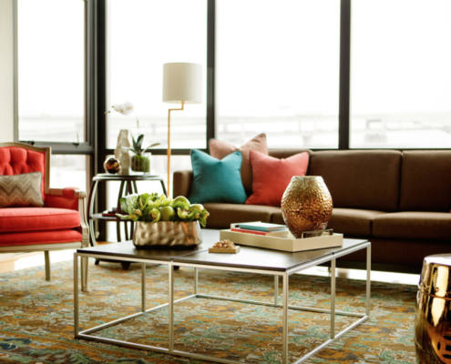 Top Tips for selling your house in Autumn - autumnal hues in a living room