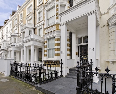 Tax and Lease Extensions for Freehold owners - view of Kensington terraced houses.