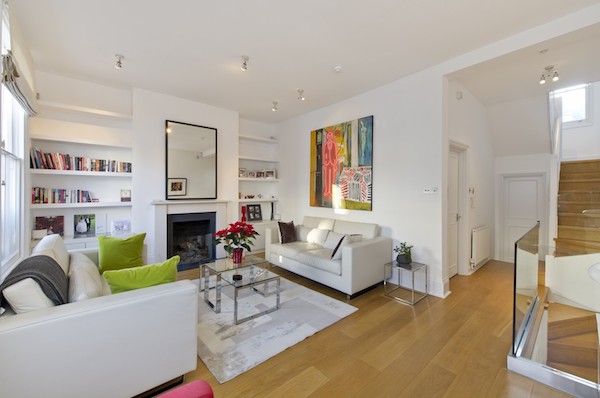 Kensington & Chelsea Property Sales Market Report Q2 2018 - view of modern living room in Kensington apartment