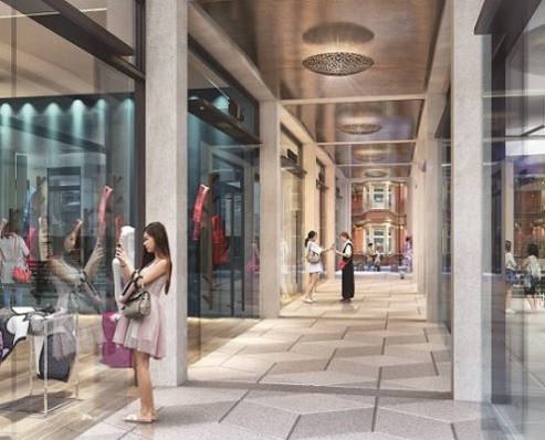 127 Kensington High Street to be redeveloped - artists impression of new arcade