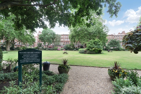 What is Earls Court like? Nevern Square Garden.