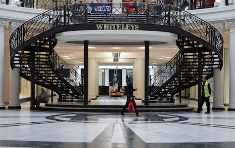 best places to invest in west London - Whiteleys Shopping Centre interior